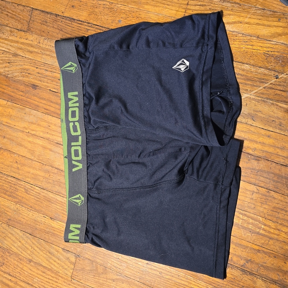 Volcom Stone Mens Large Polyester Boxer Brief Black/Olive